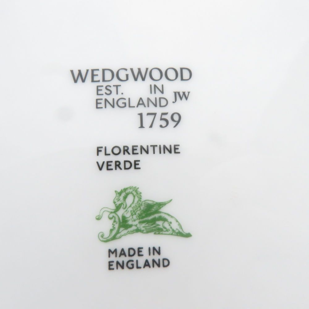 未使用 WEDGWOOD ウェッジウッド フロレンティーン ヴェルデ スープ皿