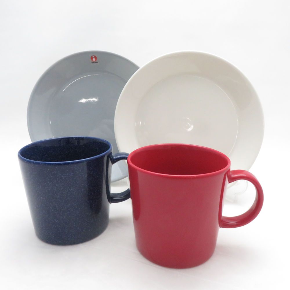 ティーマ　マグカップ&プレート/4点/ドッテドブルー iittala イッタラ ティーマ 中皿 マグカップ 4点 17cmプレート