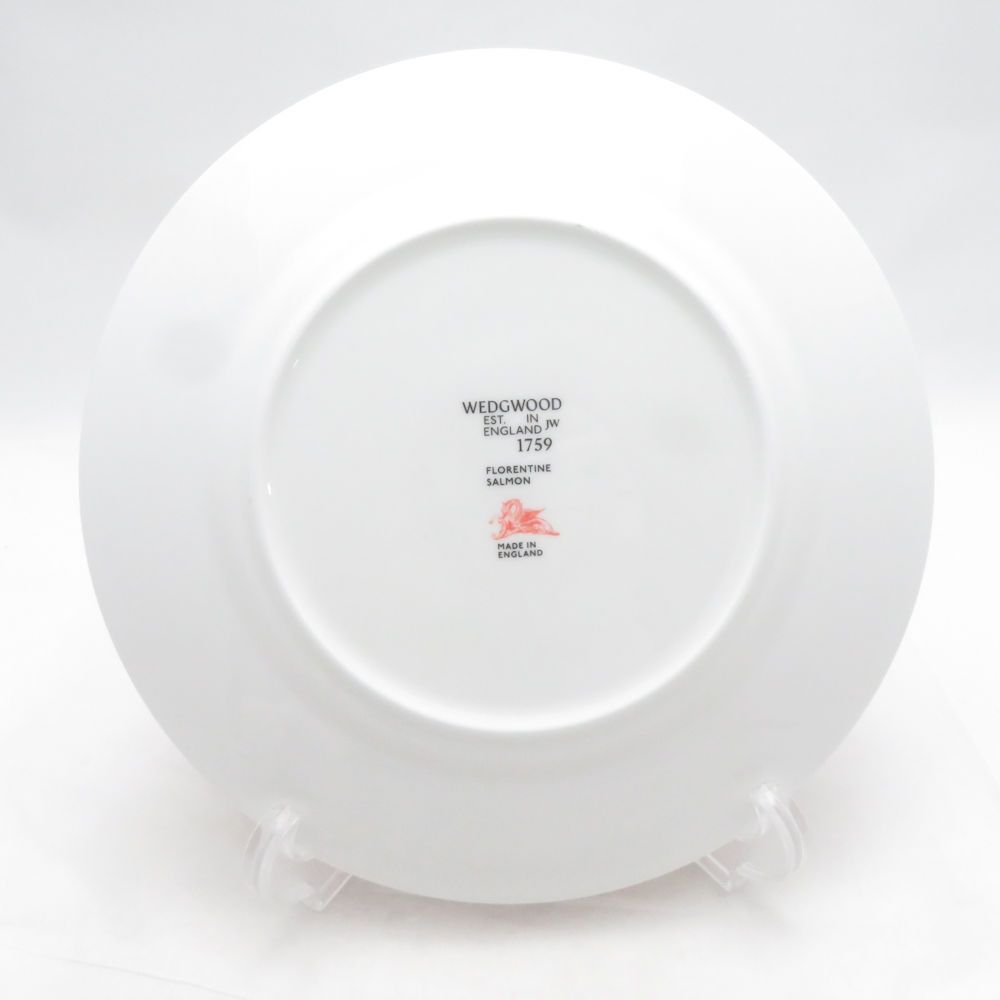 未使用 WEDGWOOD ウェッジウッド フロレンティーン サーモン 中皿 20cm