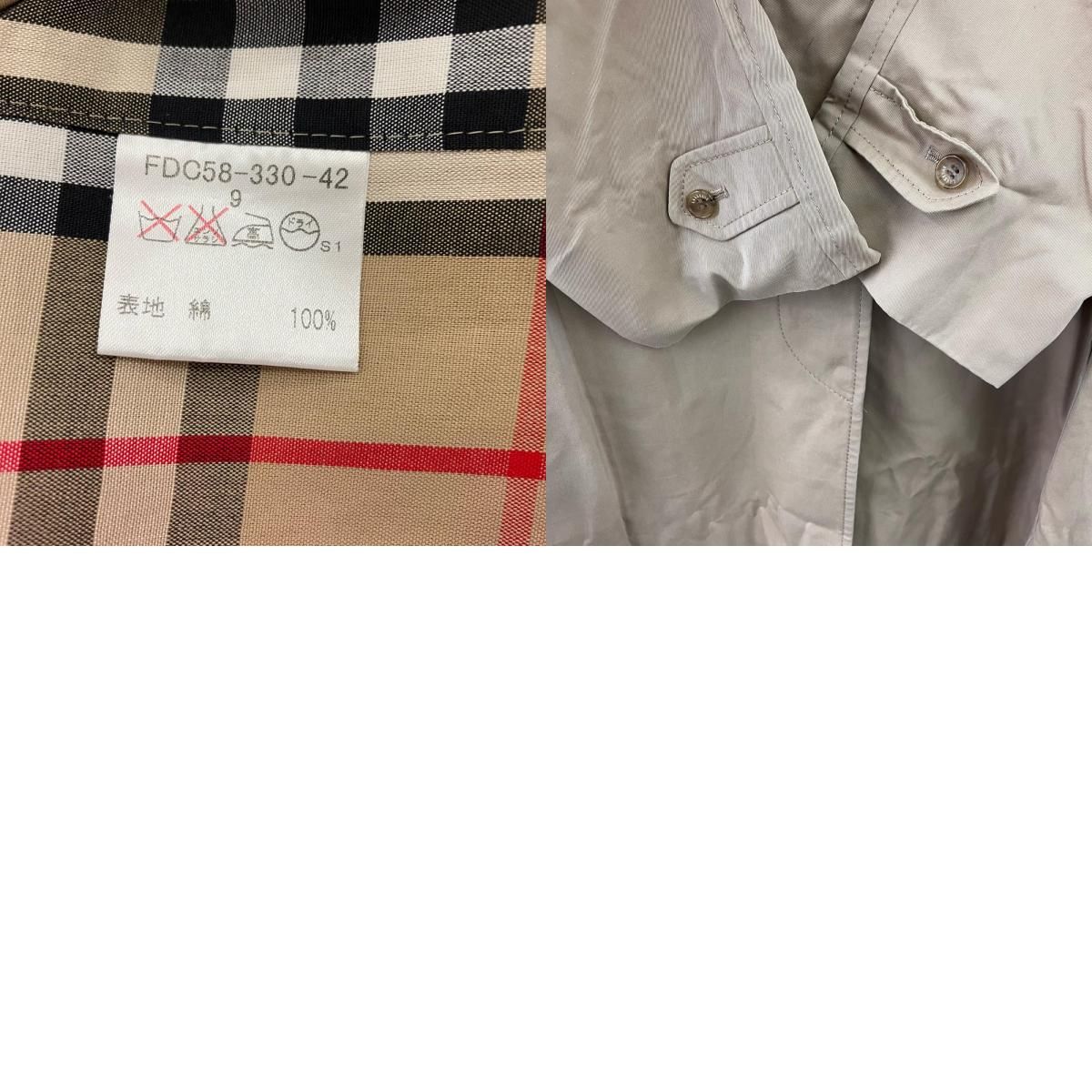 186005 BURBERRY バーバリー サイズ9 コート 裏地 ノバチェック FDC58