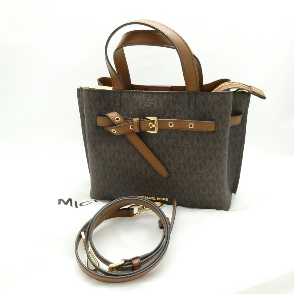 美品 MICHAEL KORS マイケルコース EMILIA サッチェル スモール 2Way 