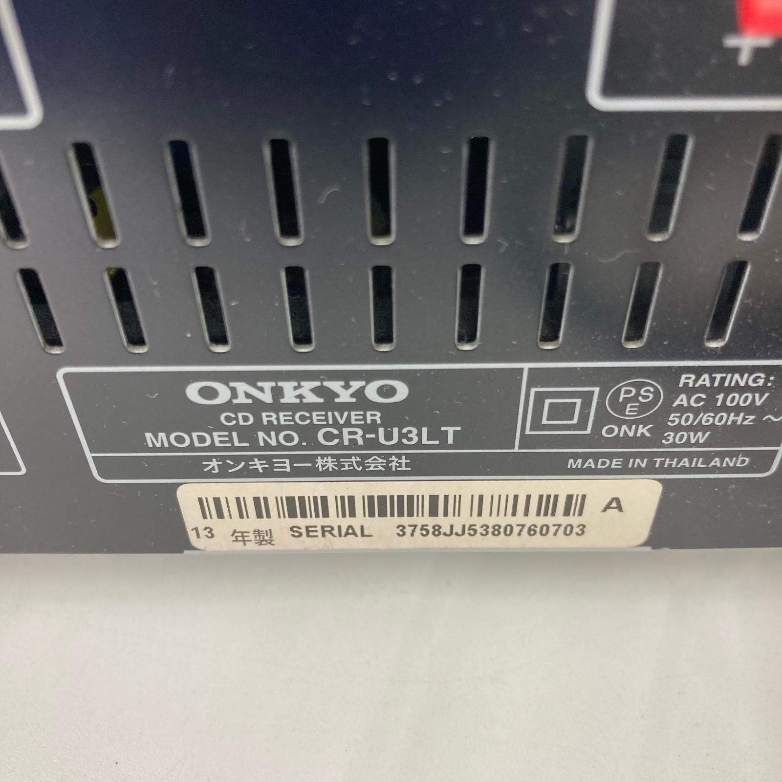 186000 通電確認のみ ONKYO コンポ Lightning CR-U3LT - メルカリ