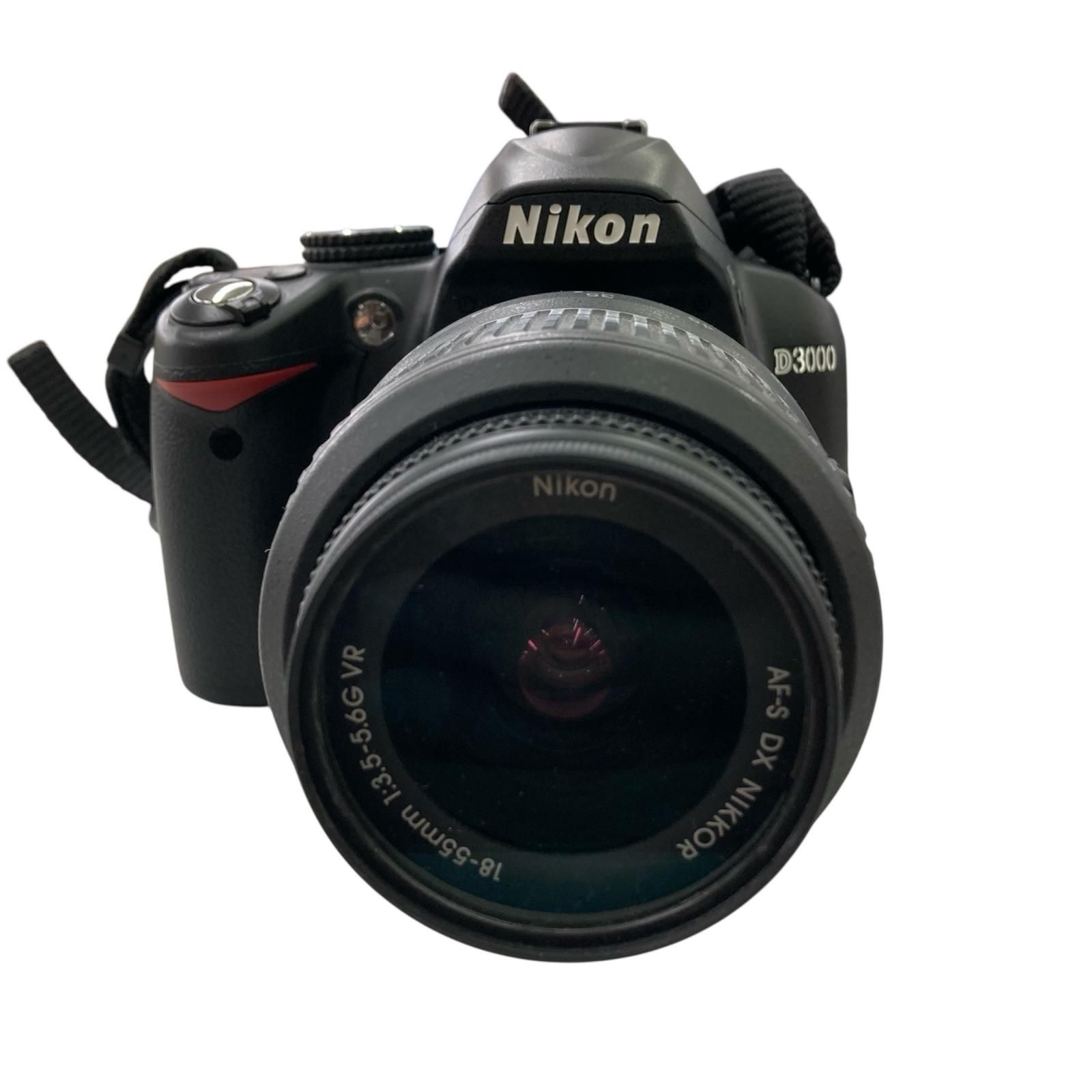 186000 動作未確認 Nikon ニコン デジタルカメラ D3000 黒 - メルカリ