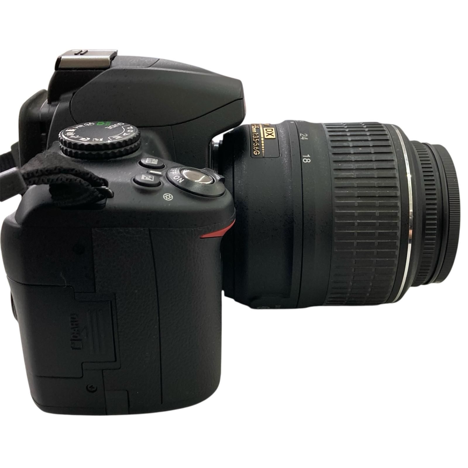 186000 動作未確認 Nikon ニコン デジタルカメラ D3000 黒 - メルカリ