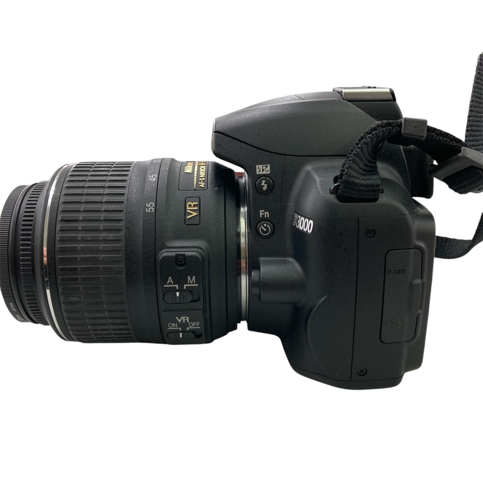 186000 動作未確認 Nikon ニコン デジタルカメラ D3000 黒 - メルカリ