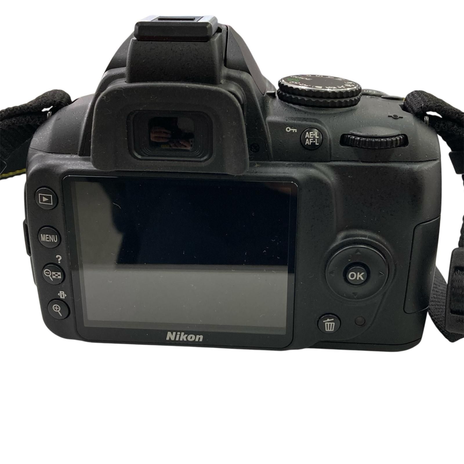 186000 動作未確認 Nikon ニコン デジタルカメラ D3000 黒 - メルカリ