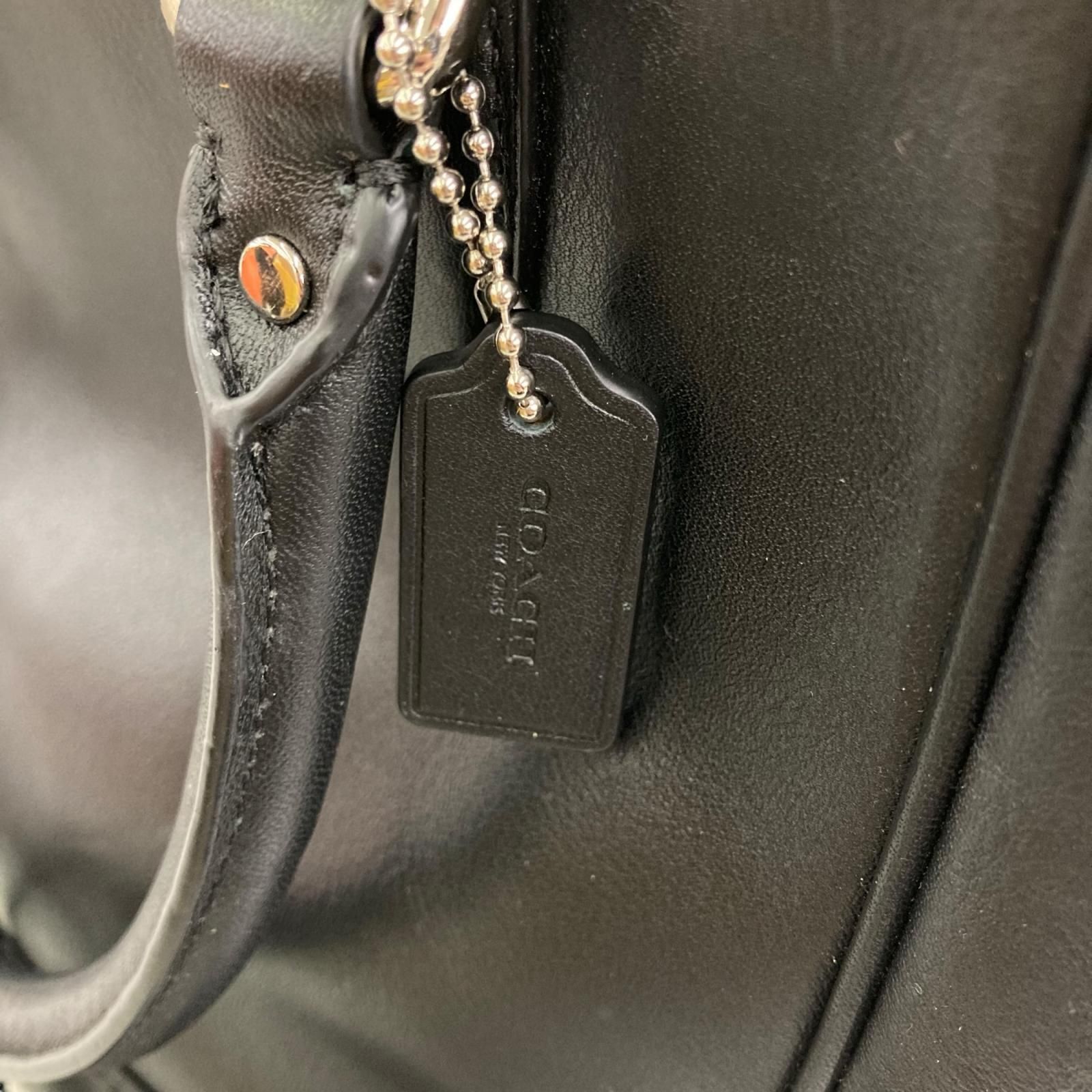 186005 現状品 COACH コーチ バッグ ハンドバッグ ブラック レディース 