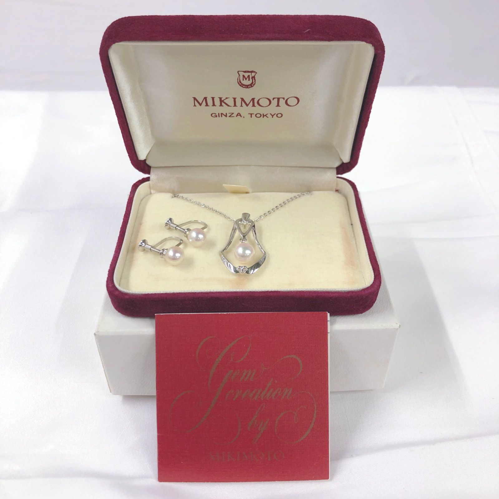 MIKIMOTO/ SV パールイヤリング&ネックレスセット - メルカリ