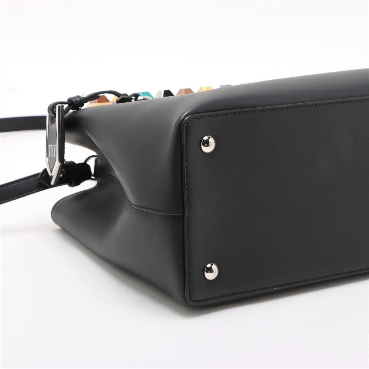極美品 フェンディ プチ トゥージュール 8BH253 レザー 2WAY