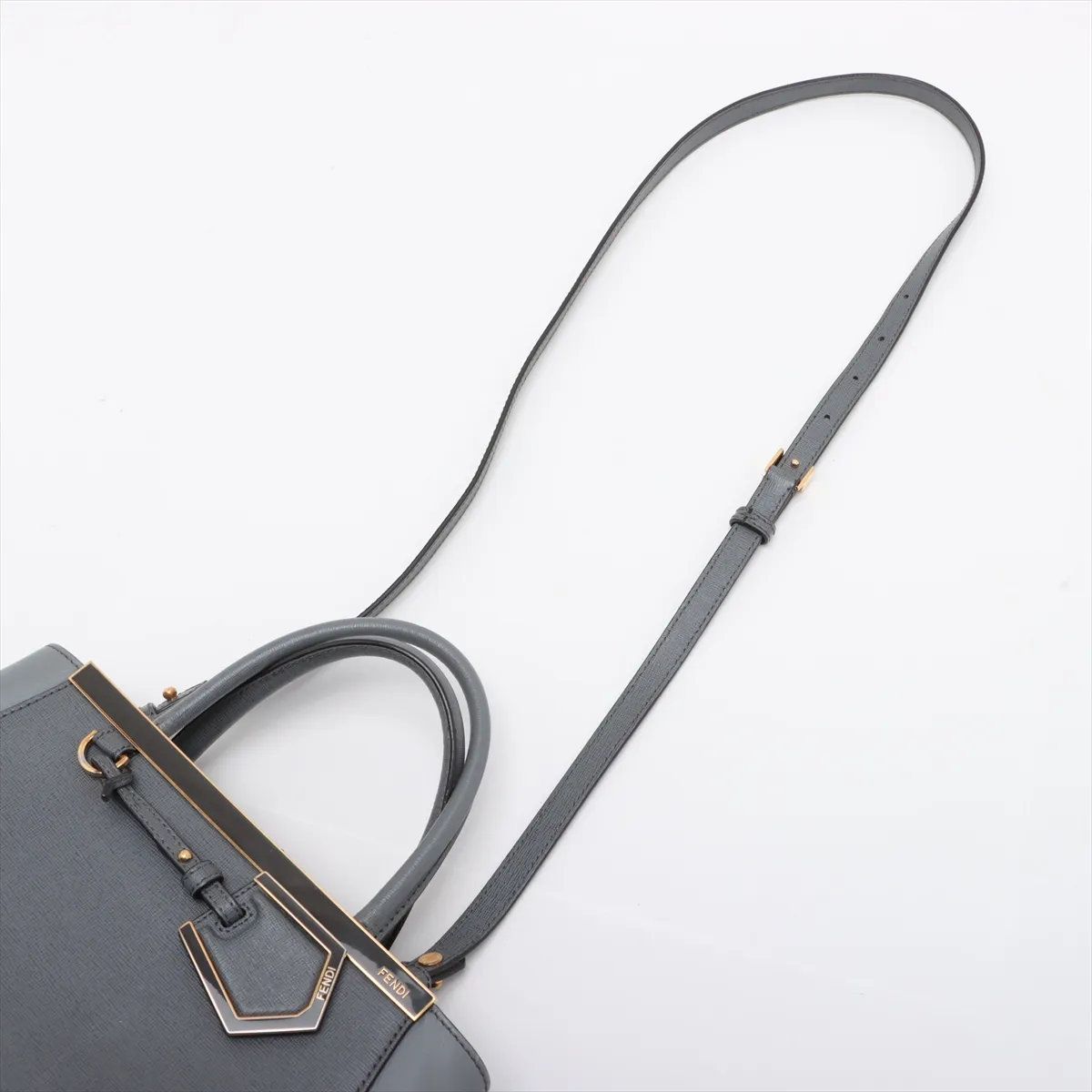 美品 フェンディ プチ トゥージュール 8BH253 レザー 2WAY