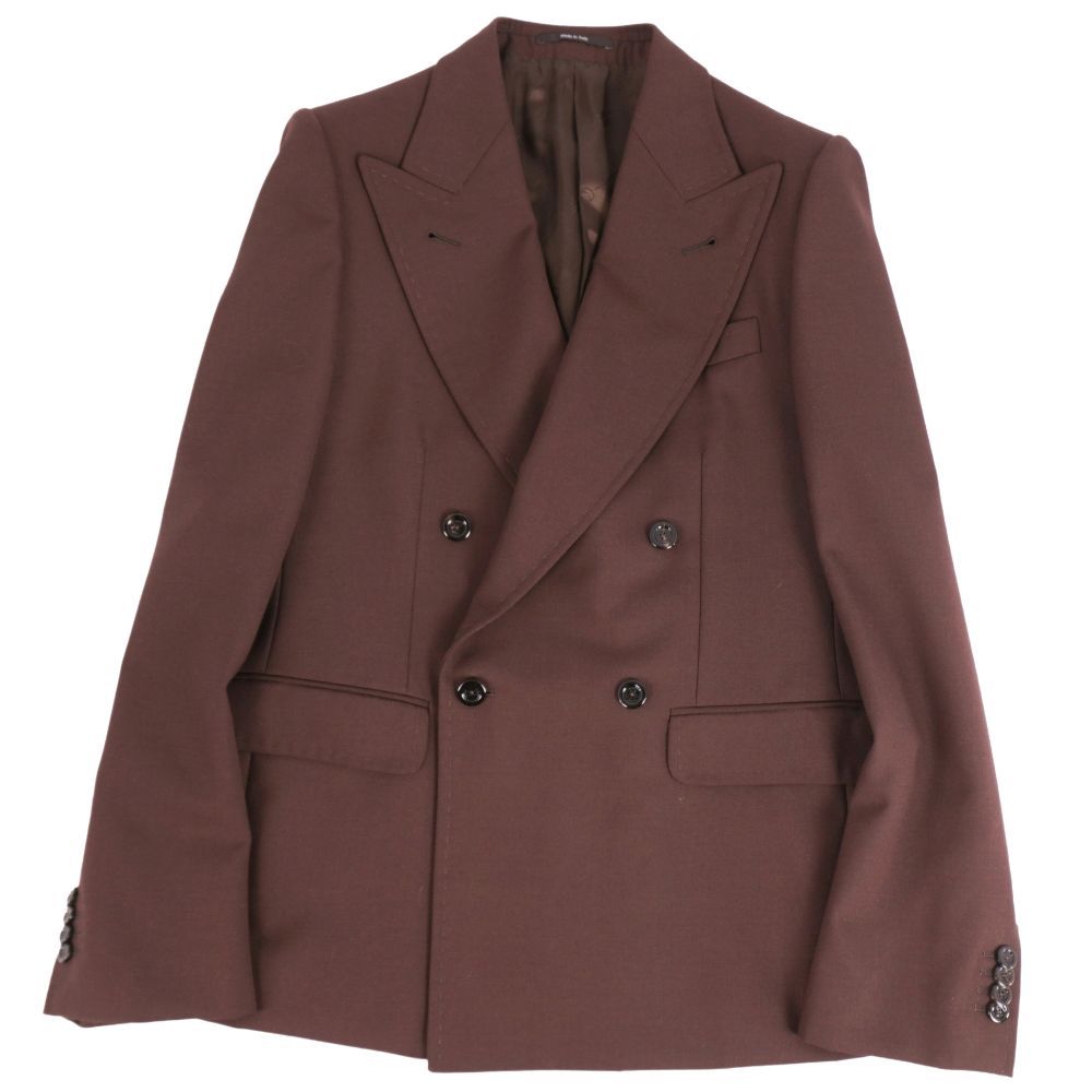 極美品 グッチ GUCCI ジャケット テーラード ダブルブレスト ウール