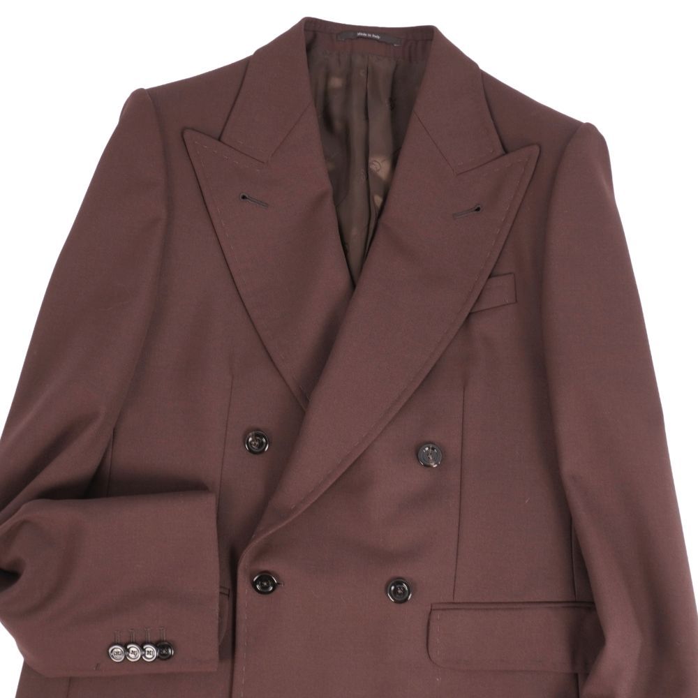 極美品 グッチ GUCCI ジャケット テーラード ダブルブレスト ウール