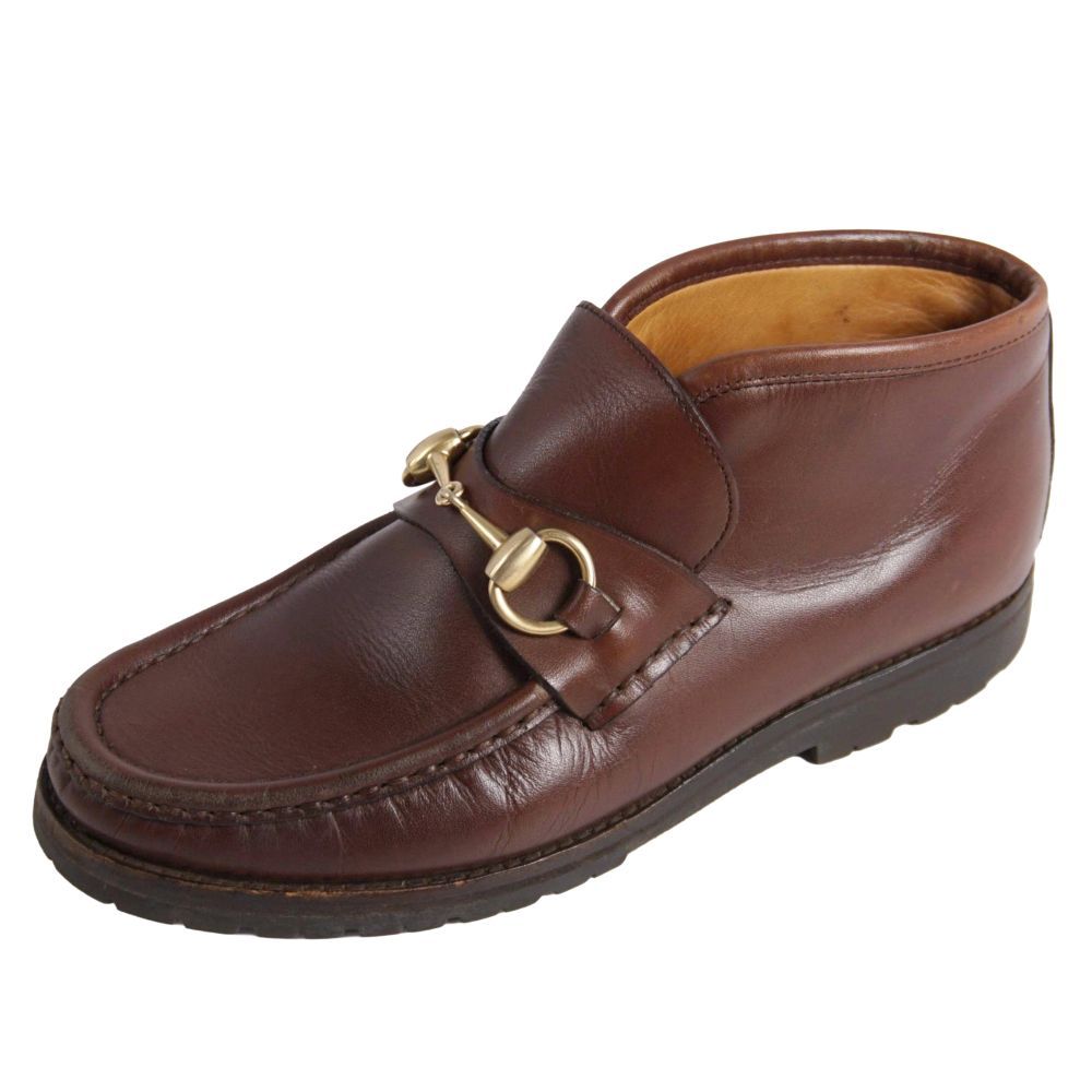 美品 Vintage グッチ GUCCI ブーツ チャッカブーツ ホースビット