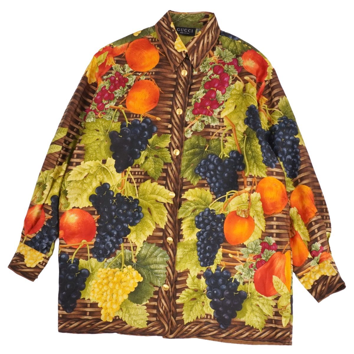 美品 グッチ GUCCI トムフォード期 シャツ ブラウス ロングスリーブ 