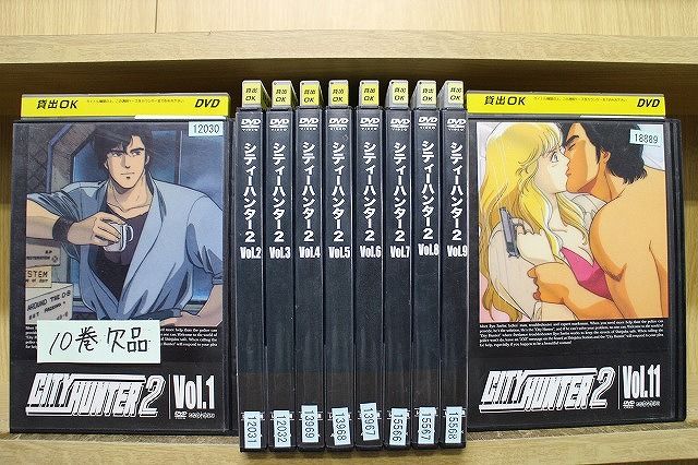 DVD CITY HUNTER シティーハンター2 1～11巻(10巻欠品) 計10本set