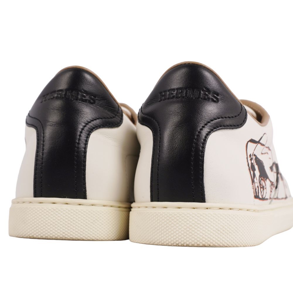 美品 エルメス HERMES スニーカー 2019 クイッカー ローカット Hロ