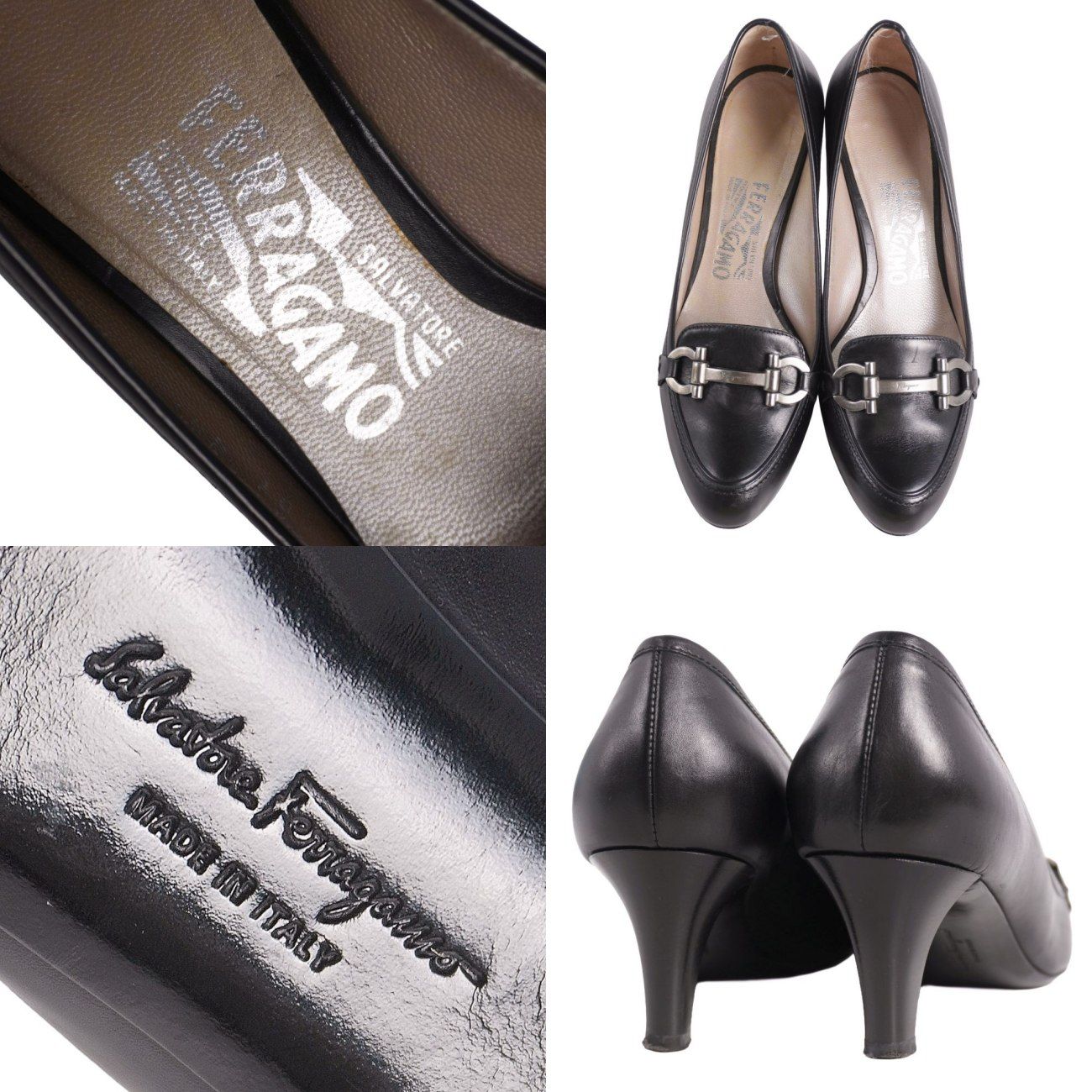 美品 サルヴァトーレ フェラガモ Salvatore Ferragamo パンプ - メルカリ