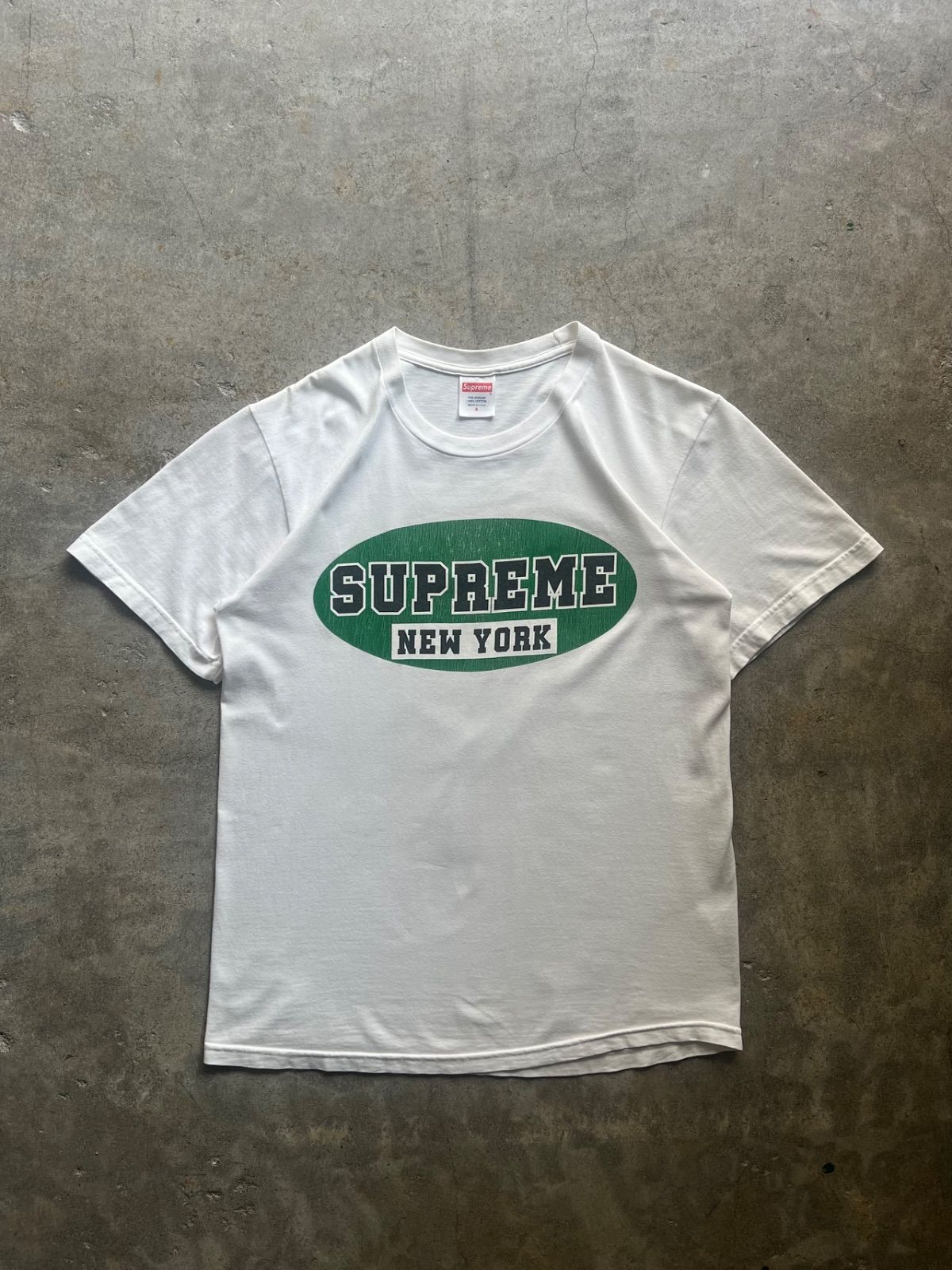 Supreme NEW YORK ロゴプリント Tシャツ S ホワイト