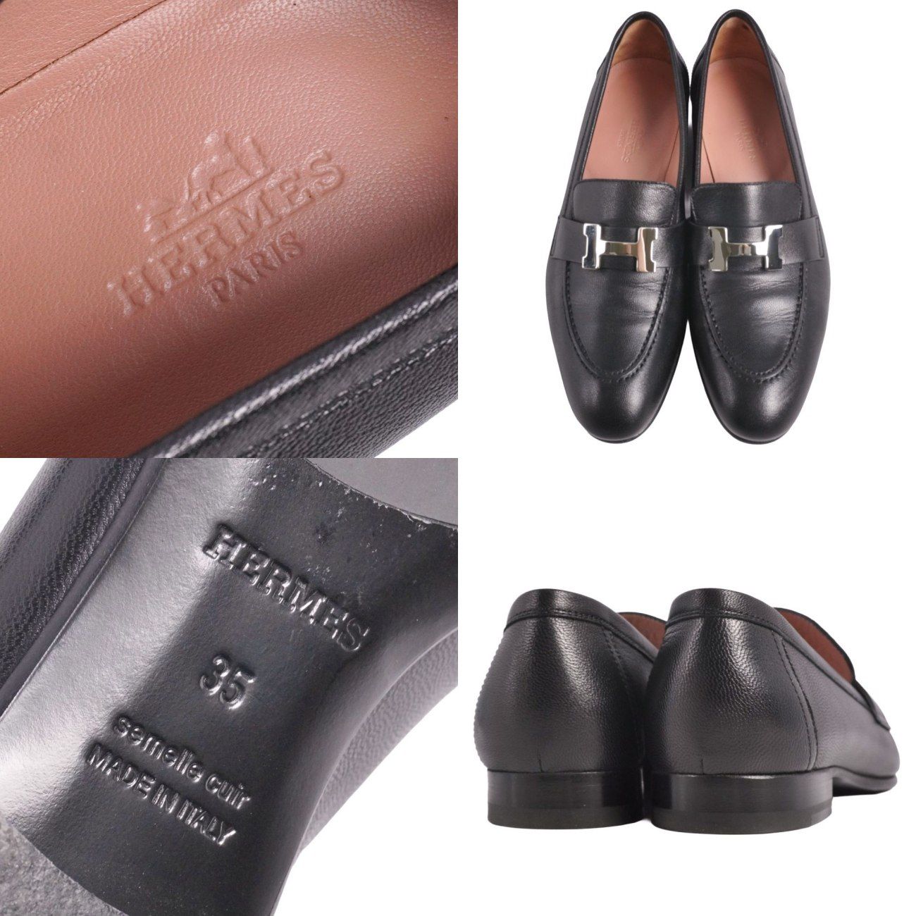美品 エルメス HERMES ローファー 2020 モカシン PARIS パリ - メルカリ