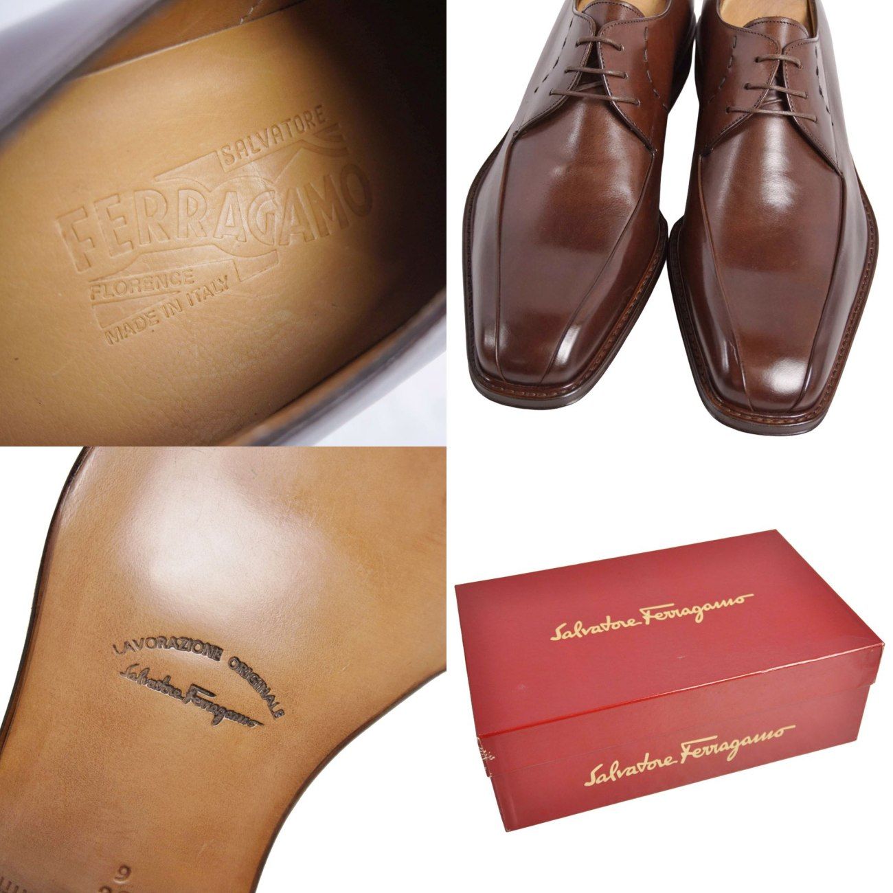 未使用 サルヴァトーレ フェラガモ Salvatore Ferragamo レザ - メルカリ