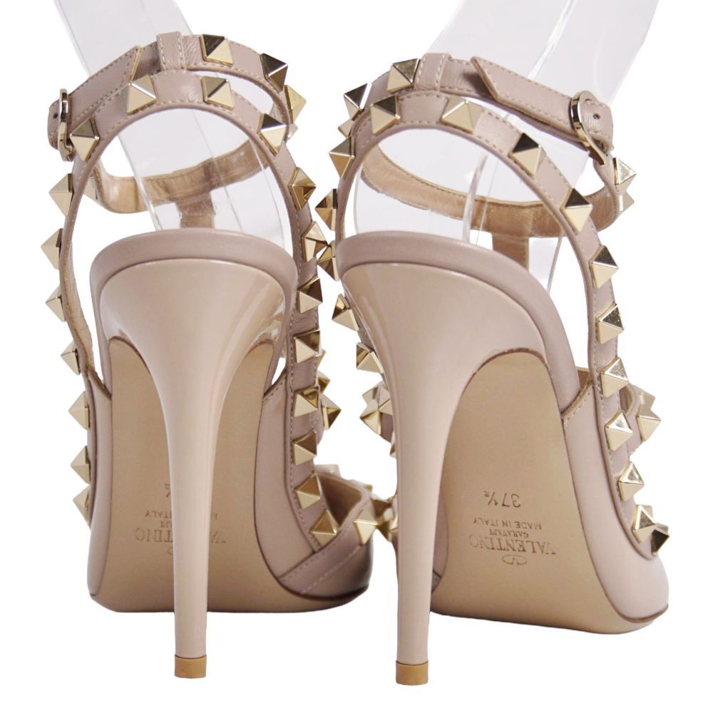 極美品 ヴァレンティノ VALENTINO パンプス ストラップ スタッズ エナ