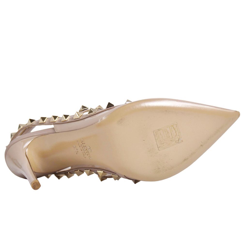 最終値下げ！美品！ヴァレンティノスタッズエナメルパンプスシューズ 極美品 ヴァレンティノ VALENTINO パンプス ストラップ スタッズ エナ