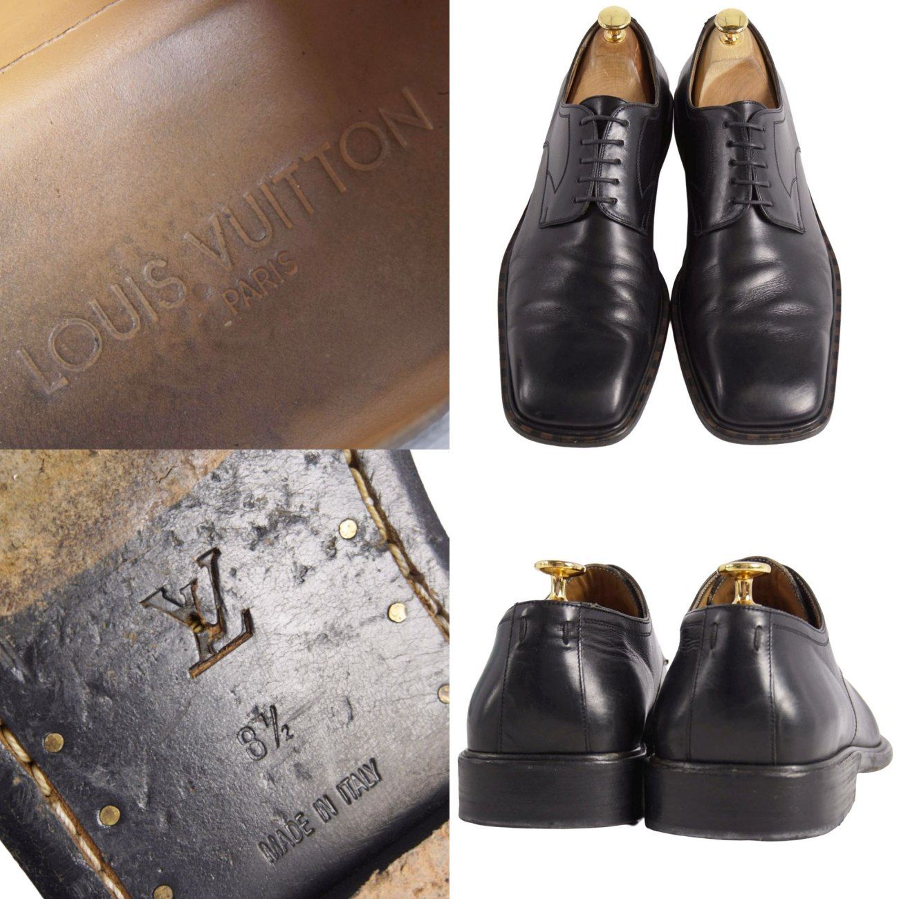 ルイヴィトン LOUIS VUITTON レザー?シューズ ダービーシューズ ビ