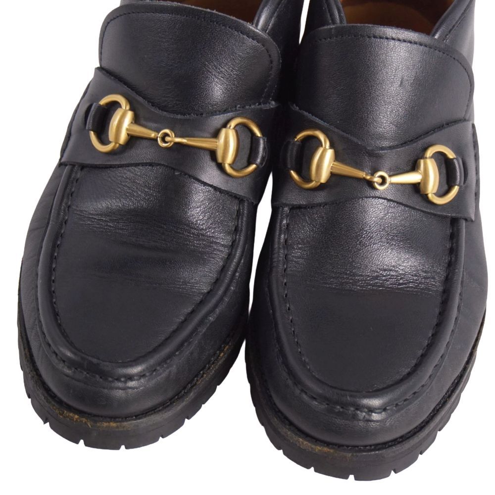 Vintage グッチ GUCCI ブーツ チャッカブーツ ホースビット レザー