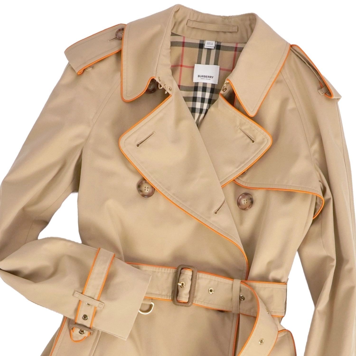 極美品✨着丈109cm バーバリー トレンチコート S ベージュ ノバチェック 極美品 バーバリー BURBERRY コート トレンチコート 裏チェック 英国製