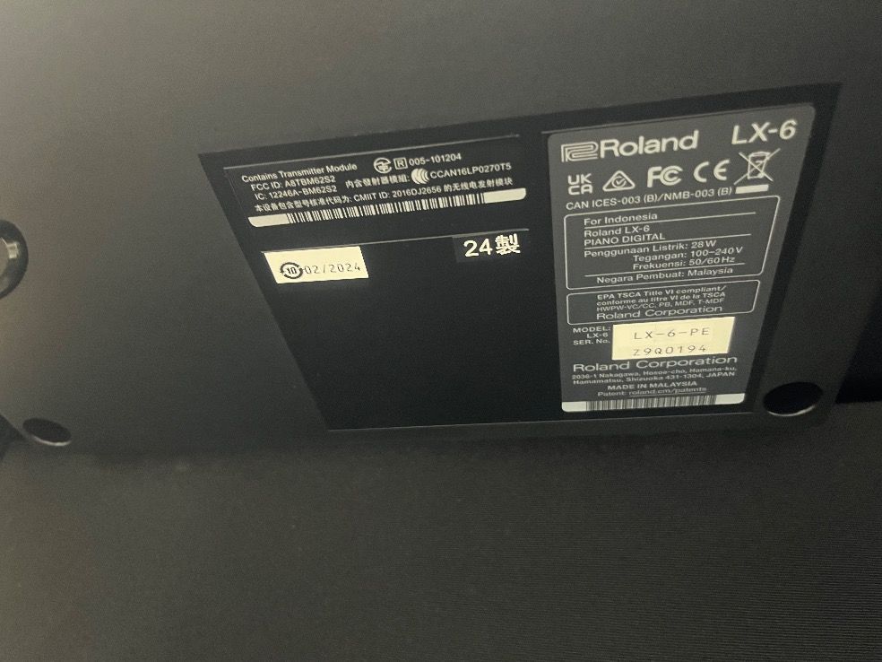 ☆92227【電子ピアノ】ROLAND LX6PE 24年製 - メルカリ