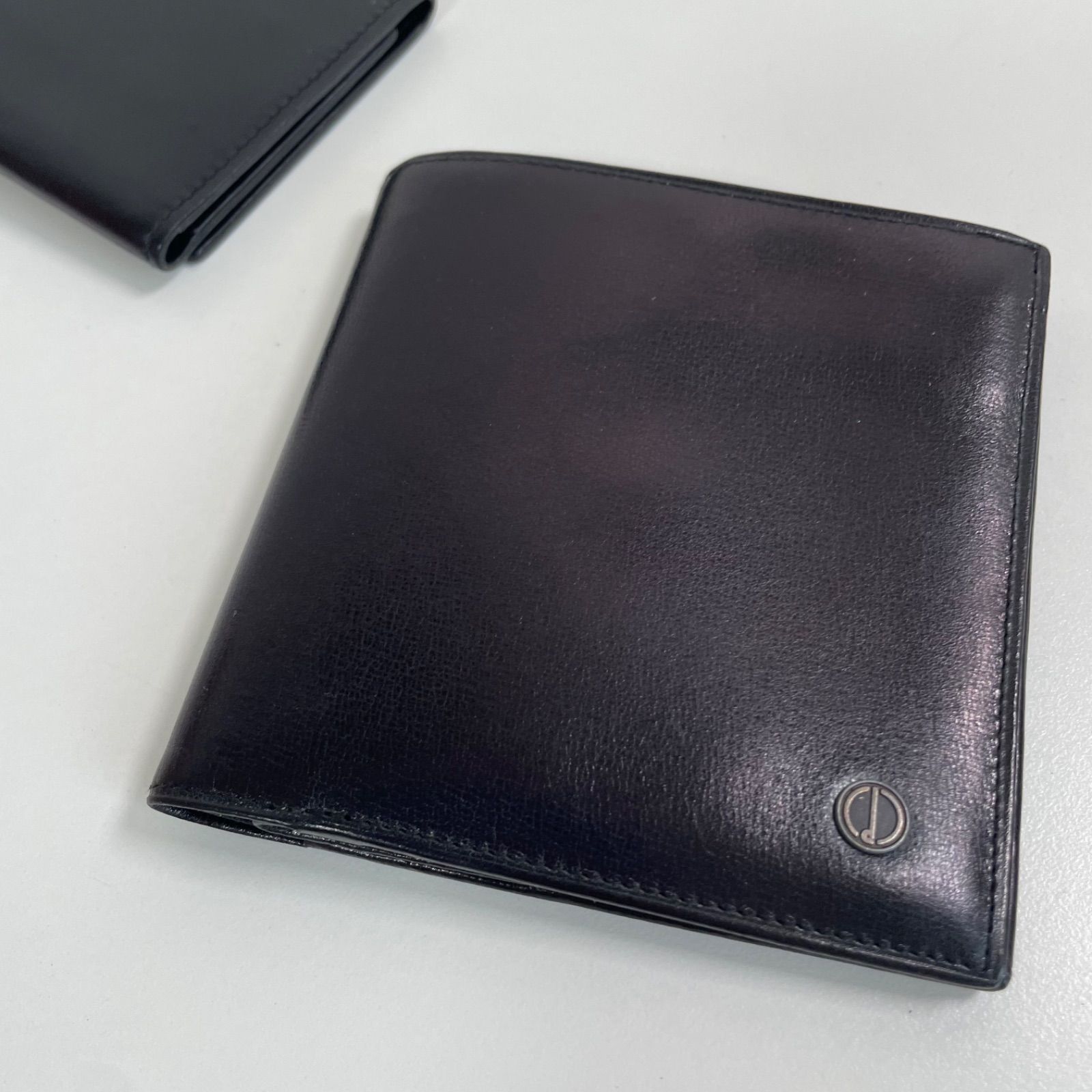 dunhill 二つ折り財布 ブラック キーケース - メルカリ