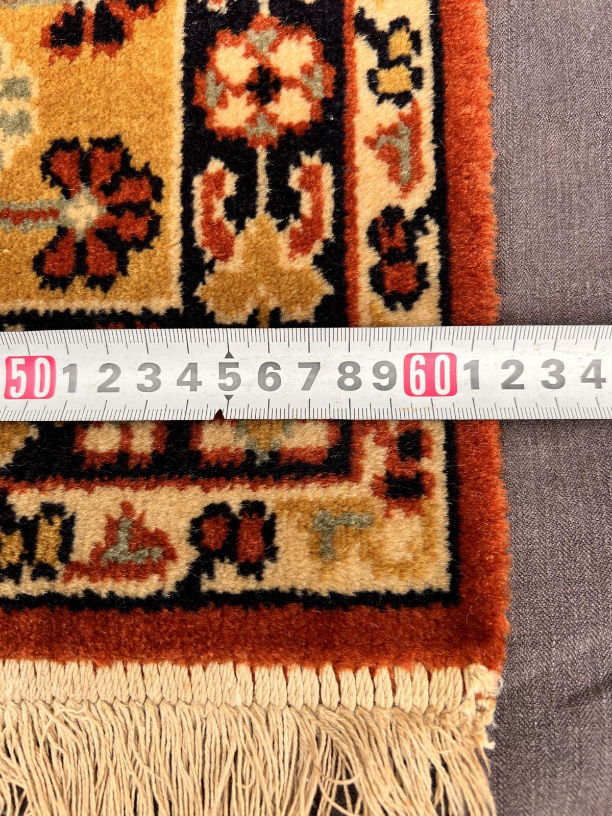 ビンテージ ラグ ウールラグ 玄関 カーペット キリム 116x61.5cm 絨毯