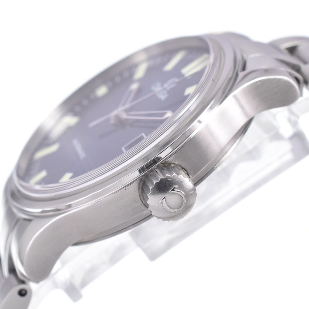 オメガ OMEGA 5203.81 クラシック デイト ブルー 自動巻き メンズ 良品