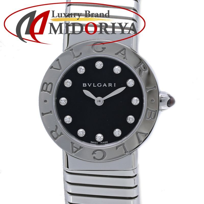 BVLGARI ブルガリ ブルガリブルガリ トゥボガス #M 12Pダイヤ BBL262TBSS/12 BBL262TS【中古】腕時計 レディース ステンレススチール /40499