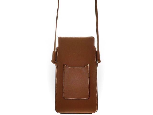 CELINE セリーヌ フォンポーチ ショルダーバッグ カーフ ブラウン