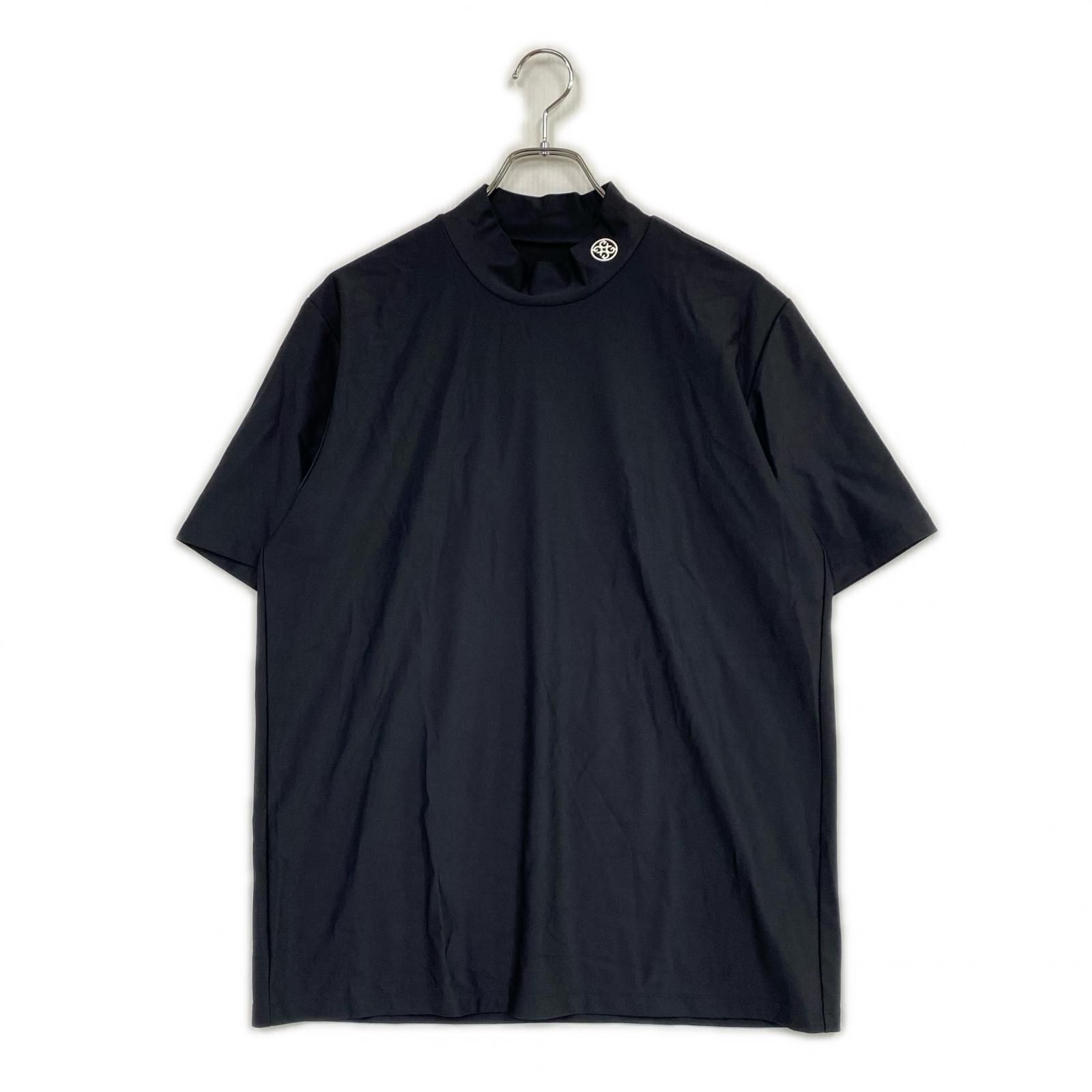 中古 メンズ ジーフォア G/FORE 半袖シャツ 3(LL) ブラック モックネック ストレッチ シンプル