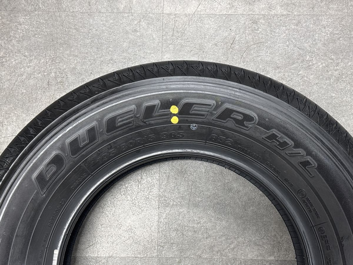 2025年製 新車外し品】ブリヂストン デューラー H/L 852 195/80R15 1本