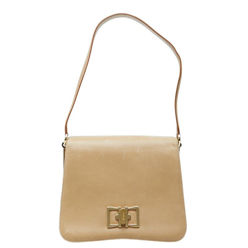 サルヴァトーレフェラガモ ショルダーバッグ ワンショルダー BW-21 8219 ベージュ レザー レディース Salvatore Ferragamo【1-0276973】
