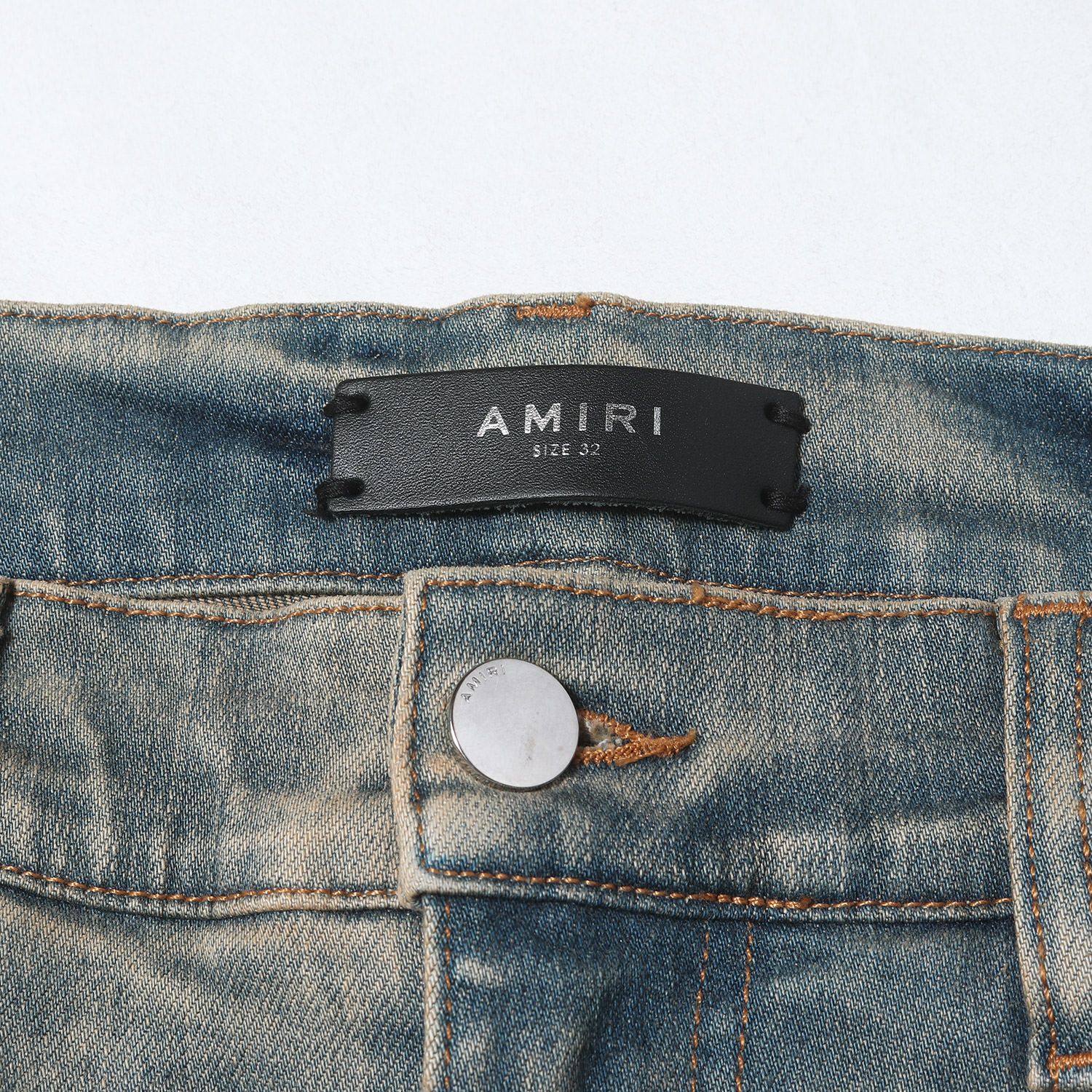 AMIRI アミリ パンツ インディゴ サイズ:32 バンダナ ダメージリペア 
