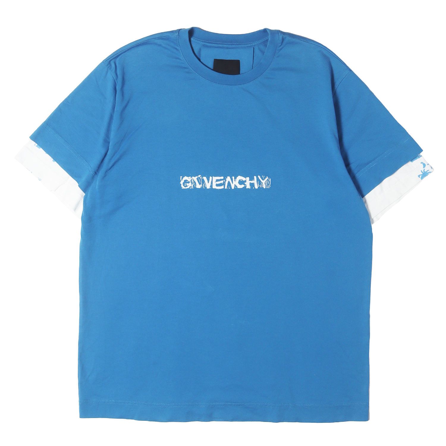 GIVENCHY ジバンシィ Tシャツ ブルー サイズ:XS グラフィックプリント
