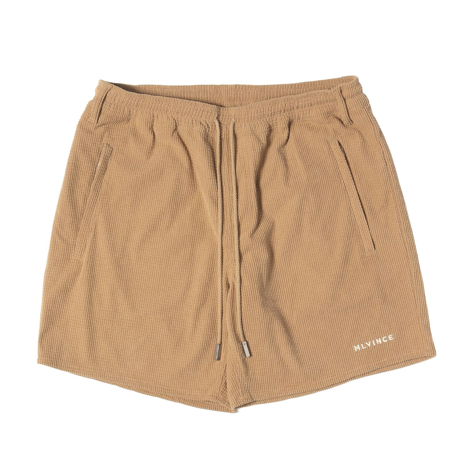 【美品】MLVINCE メルヴィンス パンツ ベージュ サイズ:L 24SS サマーコーデュロイ ショートパンツ summer corduroy shorts ボトムス ショーツ【メンズ】【中古】