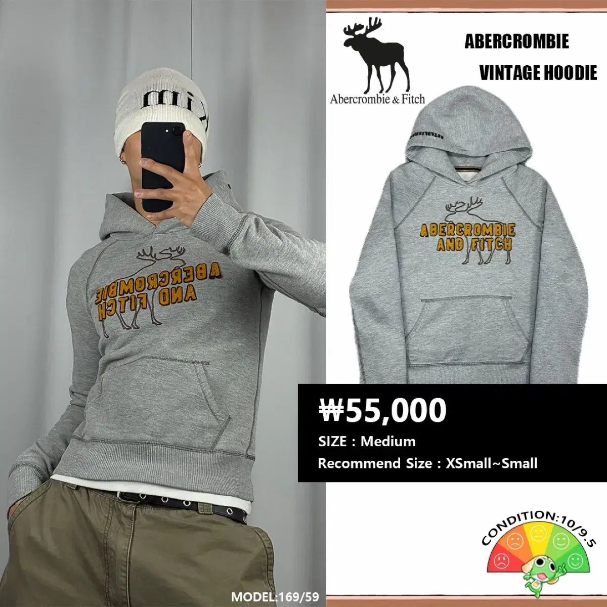 アバクロンビー タイト パッチ ロゴ Tシャツ フーディー No 1805