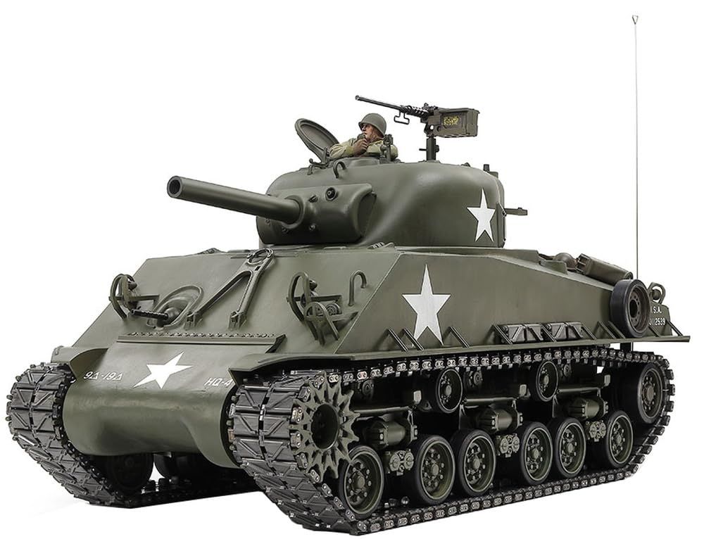 タミヤ (TAMIYA) 1/16 RCタンクシリーズ No.48 1/16RC M4シャーマン (105mm 榴弾砲搭載型) メカニカルステアリングシステム 電動ラジオコントロール 56048