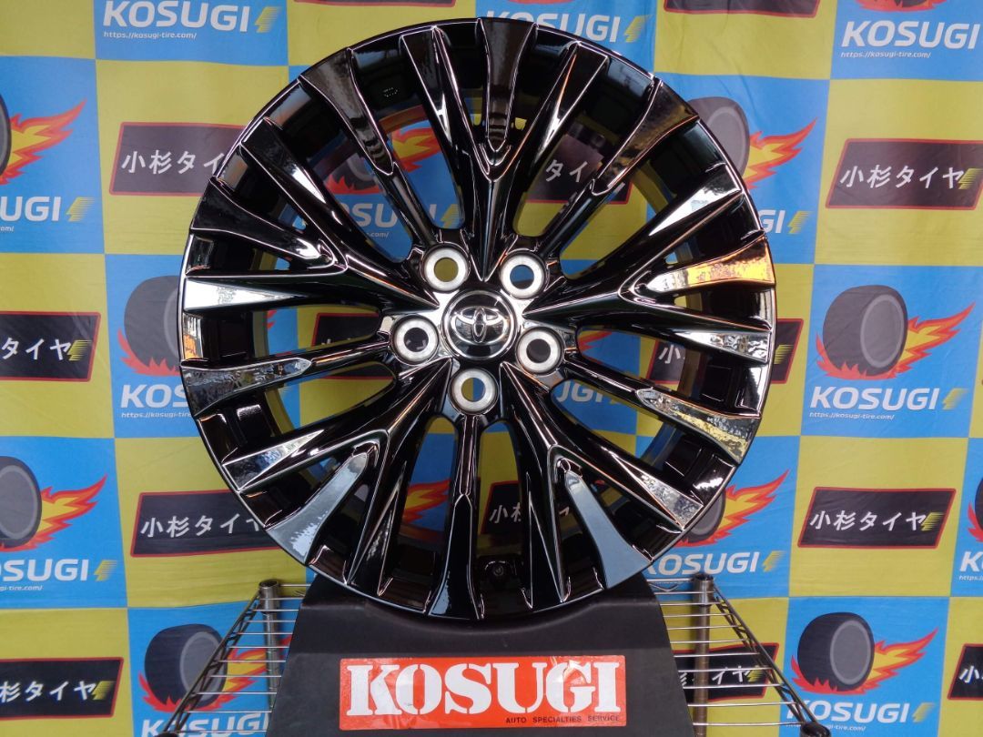40系　ヴェルファイア　Zプレミアム　19インチ　中古ホイール　ブラックスパッタリング　4本セット　アルファード　atsugiM228