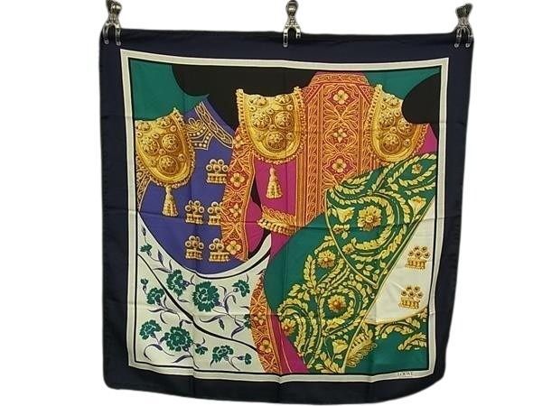 LOEWE ロエベ スカーフ マルチカラー系 シルク100% レディース 大判