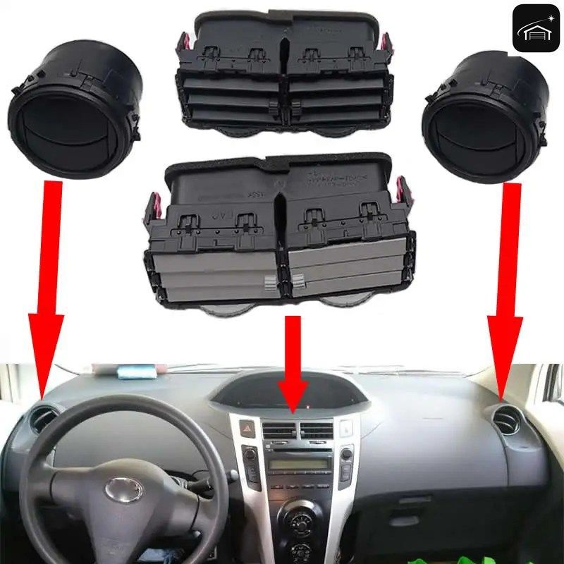 エアコン吹き出し口 車のダッシュボード エアコン吹き出し口 トヨタ ヤリス 2008-2013 JTDKW923065026595 カスタムパーツ