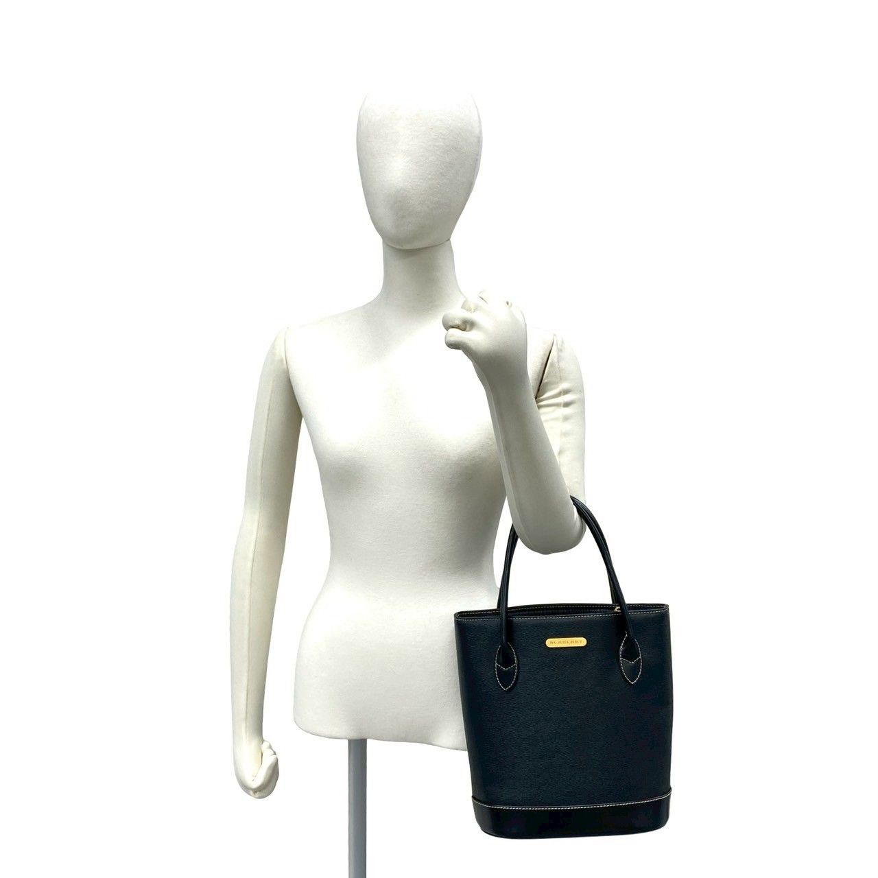 極 美品 BURBERRY バーバリー ロゴ ゴールド金具 ノバチェック