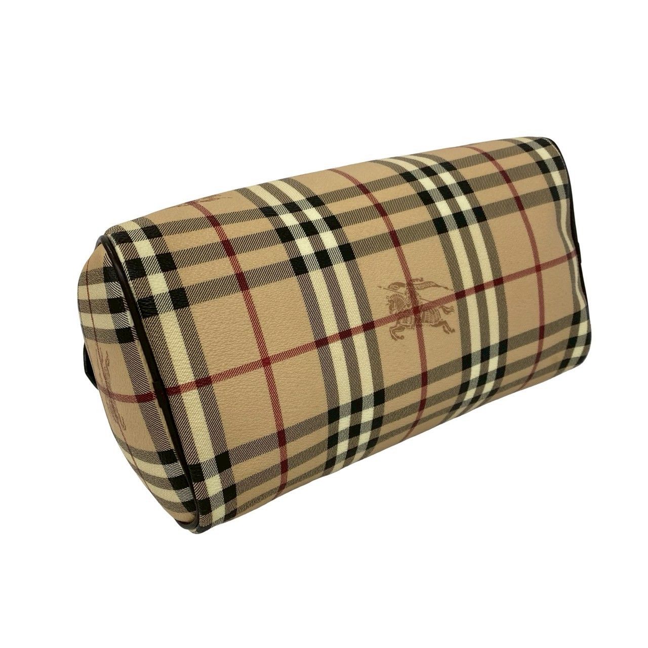 極 美品 BURBERRY バーバリー ノバチェック シャドーホース PVC レザー