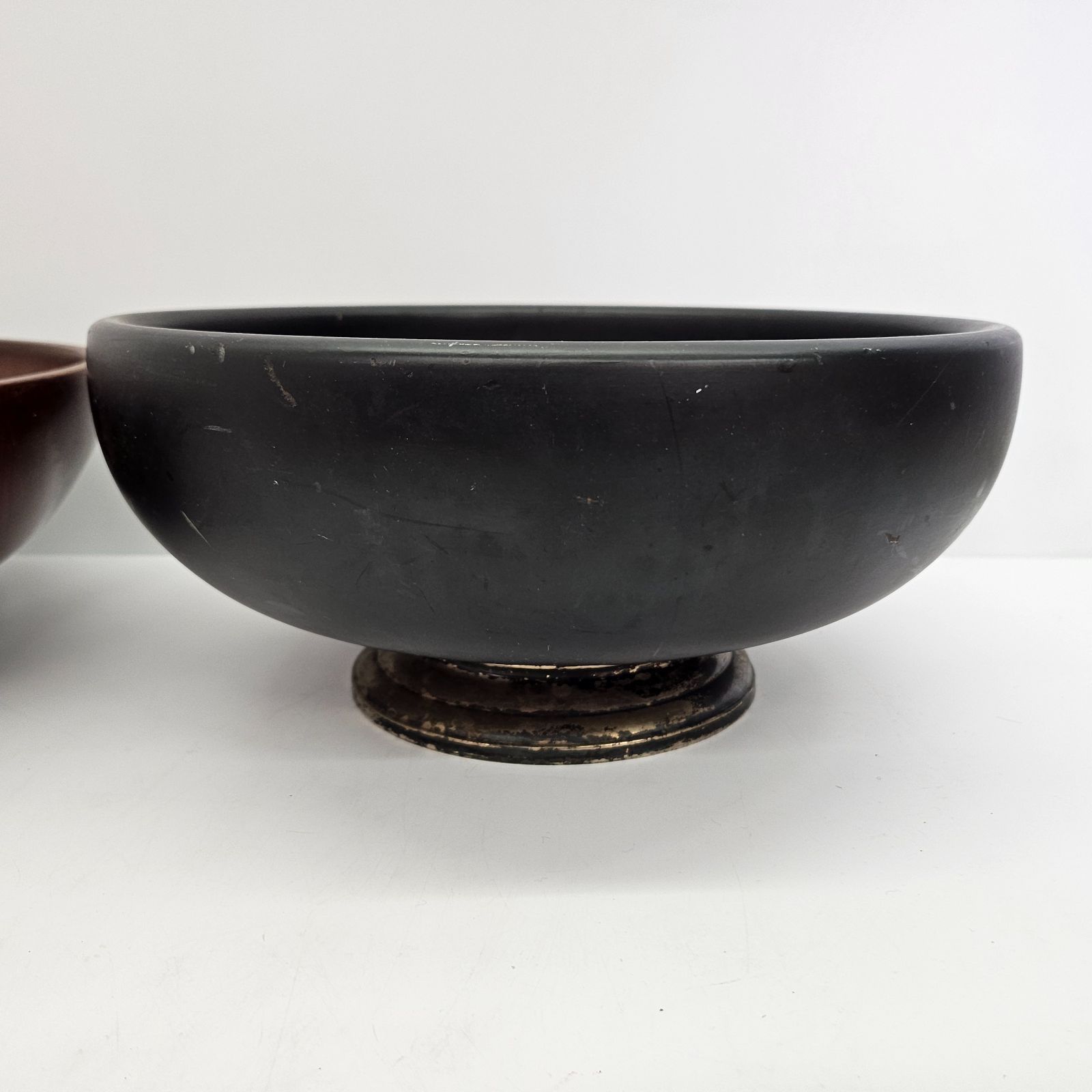米軍 実物 メディカル サラダボウル ￼JACKSON CHINA 1934年 米国 United Craftsmen ビンテージ マホガニー 木製 サラダボウル 2点