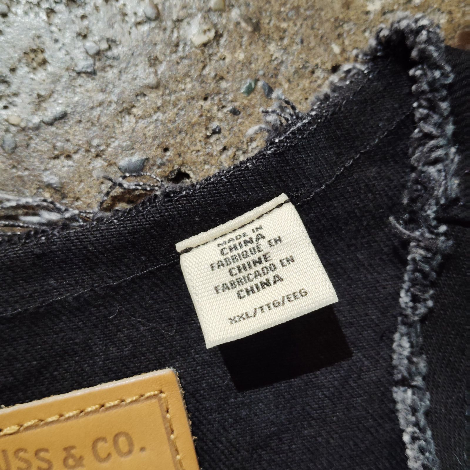 LEVI'S EDIFICE別注 TYPE 1 TRUCKER JACKET BLACK COLLARLESS XXL